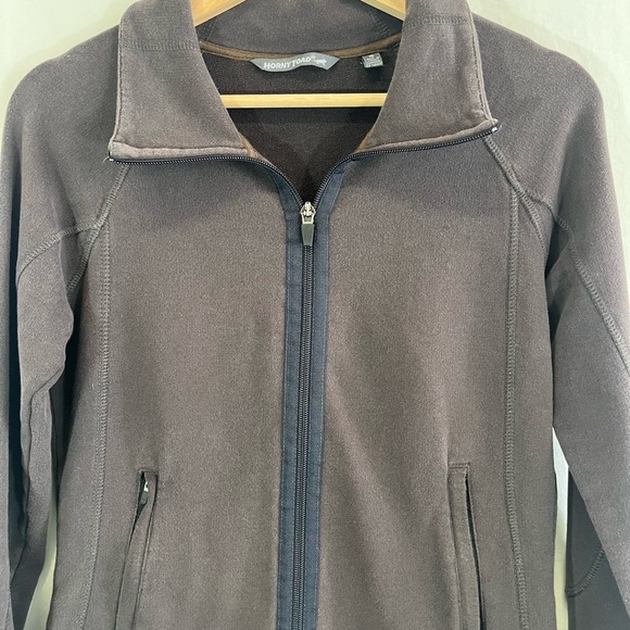 Horny Toad Women's Zip Up Sweatshirt Jacket Brown Size Small - Picture 3 of 7